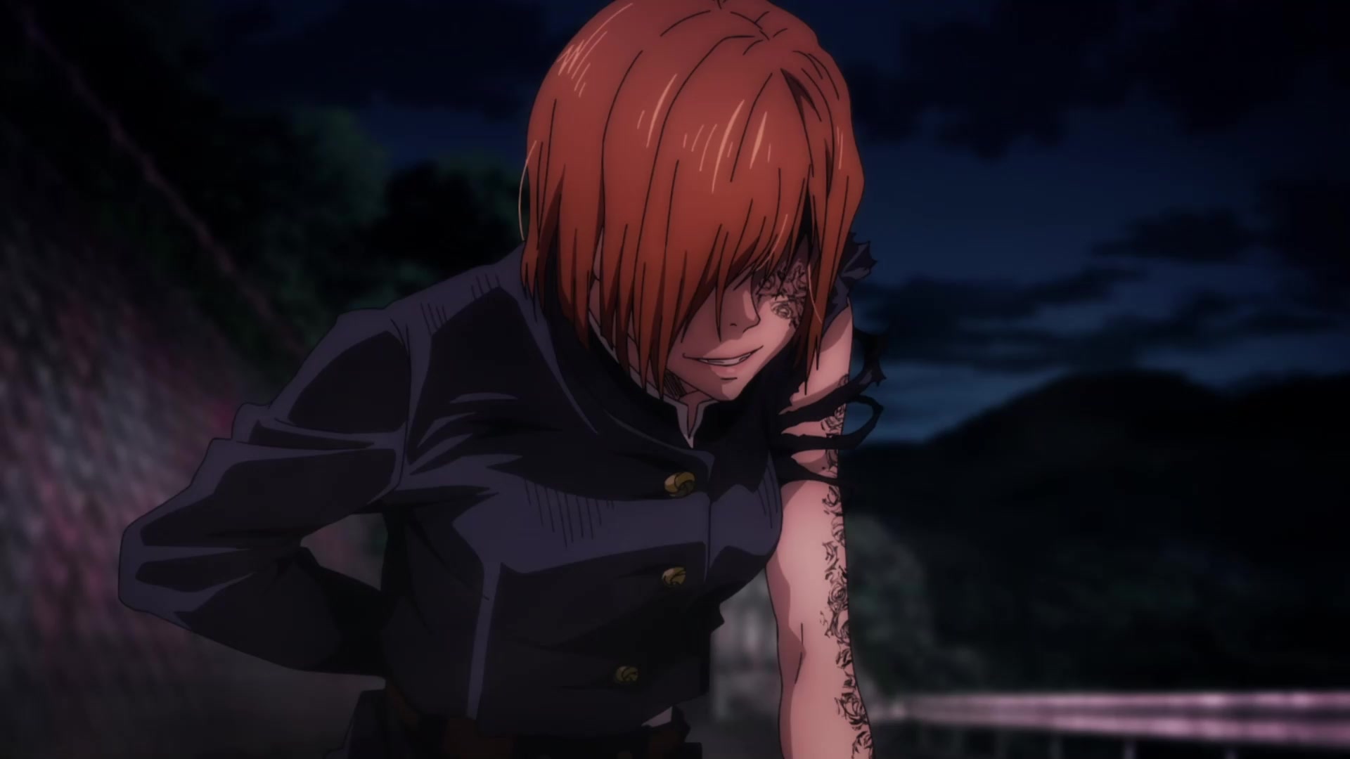 Nobara picks up a nail.mp4